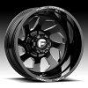 Fuel FF39D 8-Lug Gloss Black Milled Forged Dually Custom Truck Wheels 3